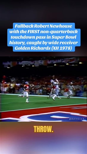 Big 4, 1970s-1980s on Instagram: "Critical and historic pass and catch by the Dallas Cowboys duo of Robert Newhouse and Golden Richards in Super Bowl XII (1978). The first ever non-quarterback pass touchdown was also the dagger in the Broncos’ hopes for victory in the game. The Cowboys would secure their second Super Bowl championship winning 27-10 at the Louisianna Superdome. The Broncos would have to wait 20 more years for their first (1998). #SuperBowl #DallasCowboys #DenverBroncos #NFL #Foot