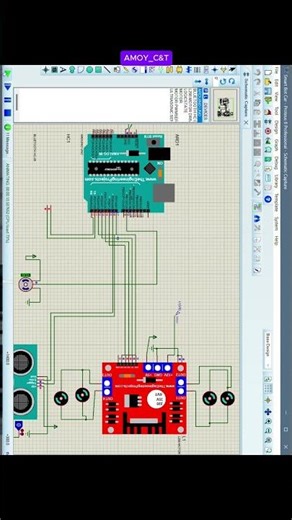 smart bot car with proteus #electronics #proteus #embedded_system #arduino #programming #simulation