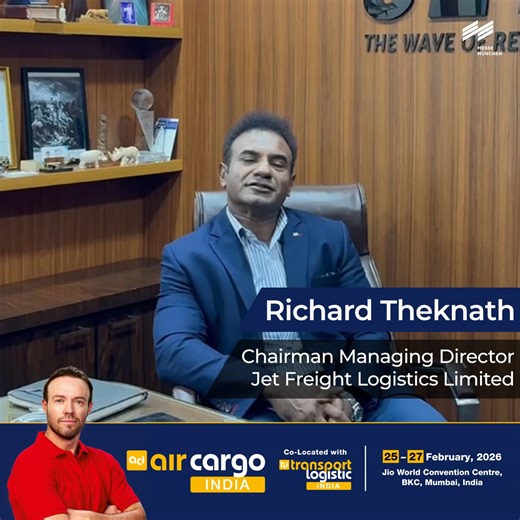 We’re excited to welcome Mr. Richard Theknath, Chairman & Managing Director, Jet Freight Logistics Limited, to air cargo India 2026! Jet Freight Logistics is one of India’s leading freight forwarding companies, a publicly listed company on both NSE and BSE (main board) delivering seamless air, ocean, and multimodal logistics solutions for industries worldwide. With a strong focus on reliability, speed, and customer-centric operations, the company continues to elevate India’s presence in the glob