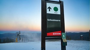Keystone Begins Snowmaking On Schoolmarm (Photos   Video)