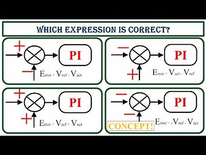 How to wrtite the "Error" term while implementing PI controller? Fundamental concept explained!