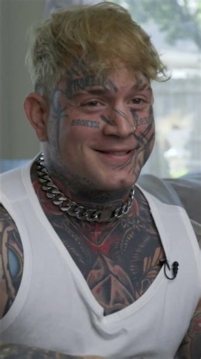 From fully tatted to basic - I hate it 🤮 #ytshorts #transformed #tattoos #facetattoo #tattoocoverup
