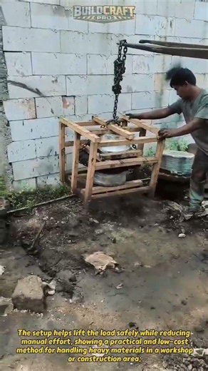 DIY Heavy Lifting Tool! Smart Chain Hoist System #shorts #engineering #tools