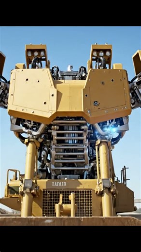 Bulldozer robot #3danimation #automobile #spacesuccess