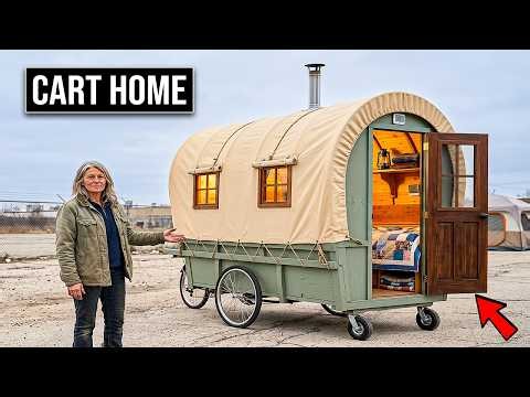 How This Homeless Woman Built a Push Cart Shelter That Locks, Folds and Moves in 30 Seconds