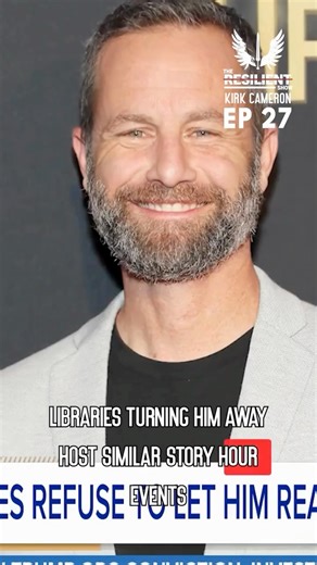 The Resilient Show on Instagram: "Conservative author BANNED and drag queens PROMOTED at kids libraries Over 50 public libraries rejected actor Kirk Cameron’s faith-based children’s stories for story time readings, but welcomed drag time story hours for children. Check out @kirkcameronofficial to see his lineup of children’s stories, and follow The Resilient Show for more informative content. Kirk Cameron: Episode 027 #christian #faith #news"