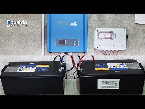 Instalando INVERSOR Híbrido Off Grid com Baterias Moura Solar da Serrana Solar