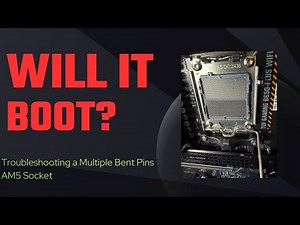 “Bent Pins on AMD AM5 Motherboard?! Troubleshooting, Testing & Can It Still Work?”
