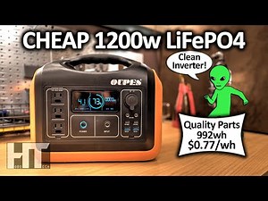 $765 OUPES 1200w LiFePO4 Solar Generator Power Station Review