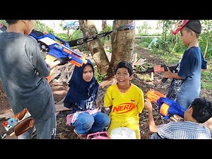 tembak-tembakan jualan es krim main gelembung air