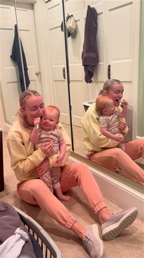 Ruth Swingler | This has been a GAME CHANGER! Finally my little squirmer has to let me brush her teeth 😂 #momtips #firsttimemom #momhacks #fyp #helpfulmom... | Instagram