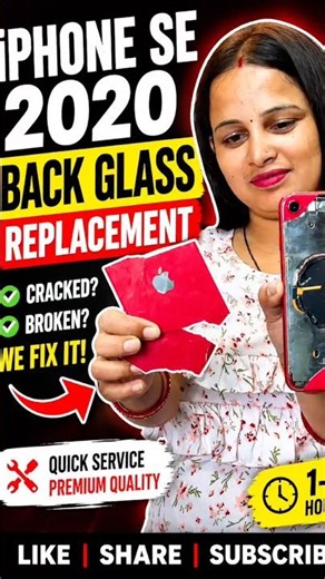 😱 iPhone SE 2020 Back Glass Replacement in Minutes! 🔥 #iphone #brokenfix #apple #ifixit #fix