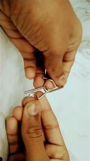 easy method of metal wire puzzle solving