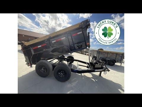 10 ft Dump Trailer Walk Around - Lucky Luke's Trailer Rental