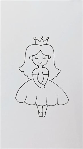 Fairy Tale Princess Drawing So Satisfying! #shorts