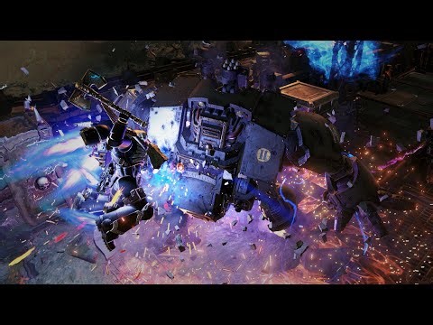 Death Company Chaplain Leads Assault on 3 Chaos Dreadnoughts - Warhammer 40k: Space Marine 2 (mod)