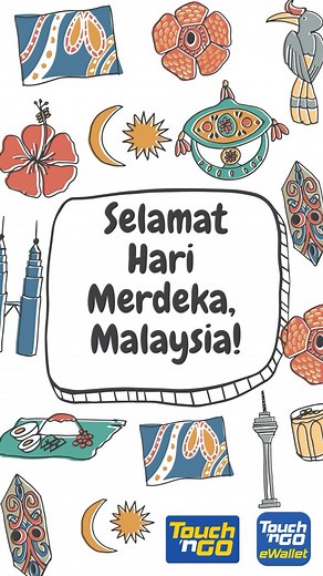 Merdeka! Merdeka! Merdeka! Happy 67th Independence Day, Malaysia! Today we celebrate the spirit of unity, peace, and freedom that defines our country. We are so proud to be a part of this beautiful and peaceful country and we wish all Malaysians to have a very happy Merdeka Day celebration today. 🇲🇾🌺 | Touch 'n Go Malaysia
