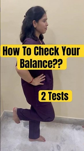 2 Tests For Check Your Balance #balanceexercises #rehabilitation #physiotherapy #balancetraining