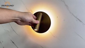 Wall Mount Reading Light for Bed, Backlight Night Wall Lamp, Hardwired Sconce with Switch, Adjustable Wall Sconce Surface Mount Book Reading Lamp,LED Wall Lighting for Bedroom Bedside Lamps (Bronze)