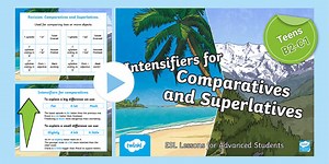 ESL Intensifiers: Comparatives and Superlatives PPT [Teens, B2-C1]