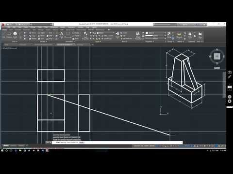 AutoCAD 2017 Tutorial: Orthographic layouts
