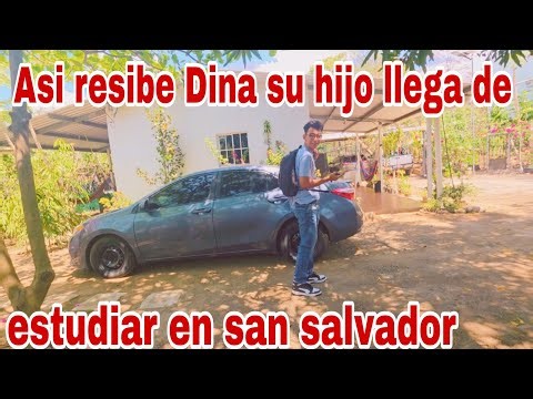 Llega el hijo de Dina en el carro desde san salvador😱😳