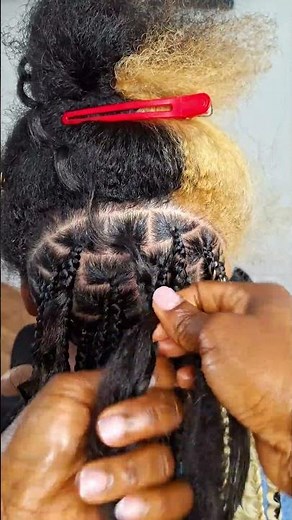 Peekaboo Boho Braids 👌🔥#bohobraids #knotlessbraids #tutorial #exploremore #curlyhair
