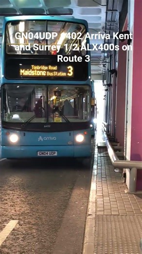 GN04UDP (6402) Arriva Kent And Surrey 1/2 remaining ALX400s at Maidstone Bus station on Route 3