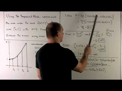 Example of Trapezoid Rule with Error Bound