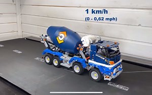 乐高混凝土搅拌车 42112 速度测试