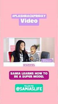 SAMIA LEARNS HOW TO BE A SUPERMODEL #winnieharlow #supermodel #fyp