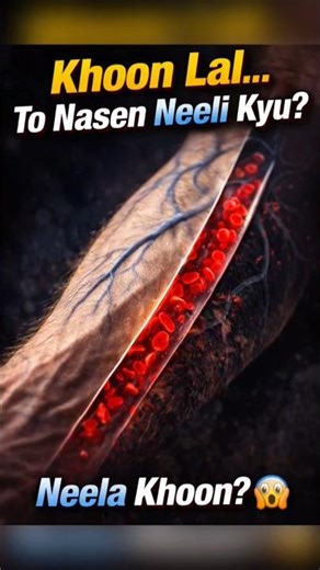 Agar Khoon Lal Hai To Nasen Neeli Kyu Dikhti Hain? 🤯 Sach Jaan Kar Shock Ho Jaoge! #Shorts #facts