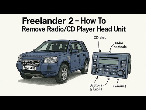 How to remove Land Rover Freelander 2 navigation screen / radio / CD player LR2