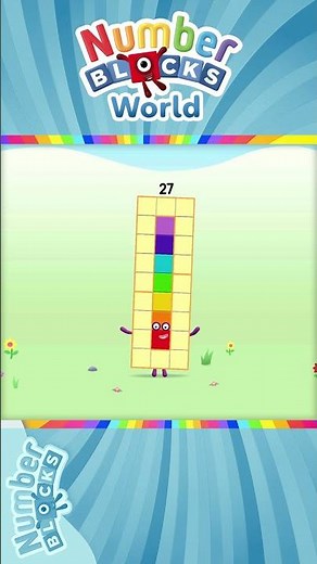 Numberblocks World - Meet Numberblock Twenty Seven and Learn How to Trace the Number 27 | BlueZoo