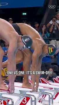When it's a one-vs-one swim-off at the Olympics! 👀