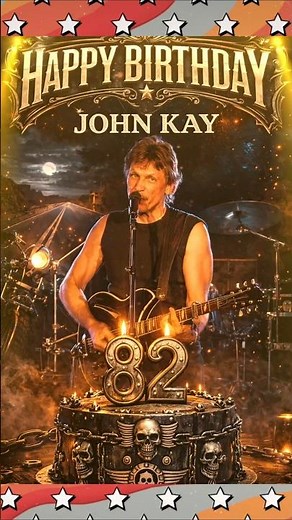 JOHN KAY TURNS 82 – BORN TO BE WILD 🔥 #happybirthday #steppenwolf #classicrock #legends