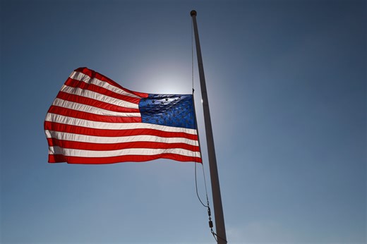 Why flags are flying at half-staff today