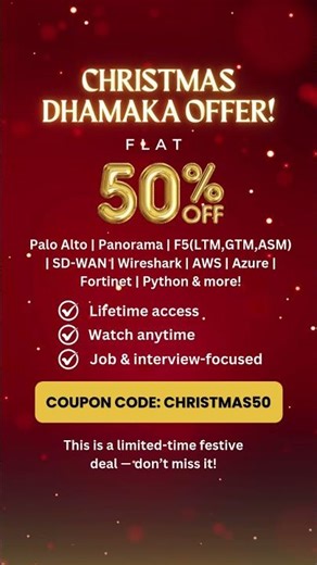 Christmas Bumper Sale! | Get Flat 50% Off on ALL Recorded Courses!