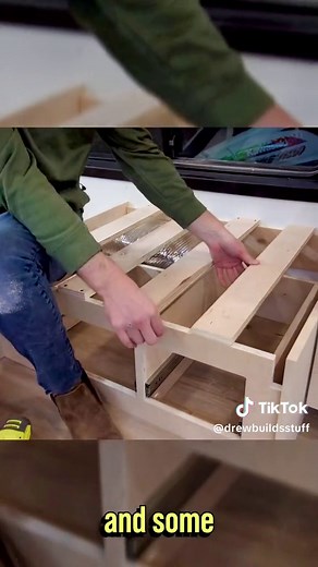 How to sleep in a van camper… Watch the full build video on my youtube channel Drew Builds Stuff #van #vancamper #vancamperlife #cabinets #pulloutgame #neverpullout #woodworking #diy