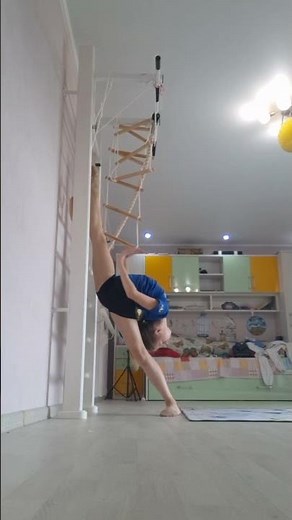 Amazing Flexibility! Polina's Stunning Gymnastics Tricks | Gymnastics-Girl Stretching Indoors