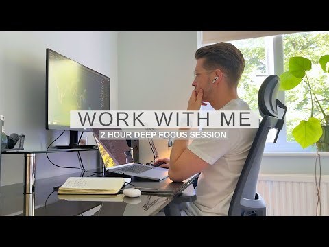 Work With Me | 2 Hour Focus Session With Lo-Fi Productivity Music | 1hr-10min-1hr