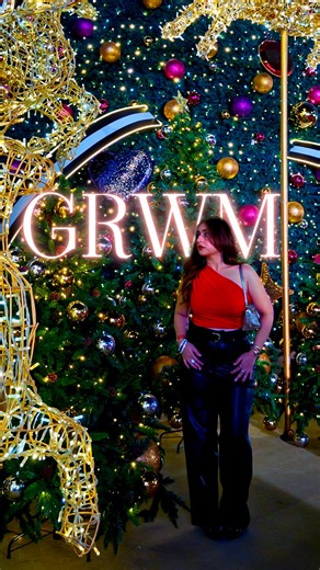 Vitasta Bhat on Instagram: "Episode 7 is a bit different ❤️🖤🥰 #GRWM Comment for the look 🔗 . Top, pants, bag, earrings, bracelet, belt @hm Shoes @aldo_shoes Watch @justcavalli_time_jewels__india Perfume @tomfordbeauty Lips @romandyou lip tint - jujube (Some items are old and i can’t find the links so ive linked something similar ❤️) . . . . . . #christmasseason #winterootd #makeup #grwm #cinematic {red outfit, leather pants, ootd, what i wore, chic outfits, winter fits, fit check, cinematic, 