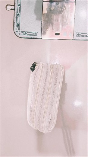 ✨ how to stitch a zipper pouch, Sewing tips #sewing #stitching #shorts #pouch #purse #diy #trending