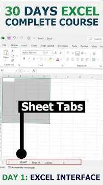 Excel Tutorial for Beginners - Day 1