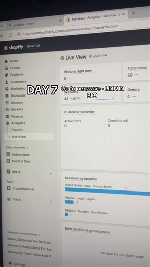 LINK IN BIO - NEXWAVE #shopify #NEXWAVE #foryou #website #money