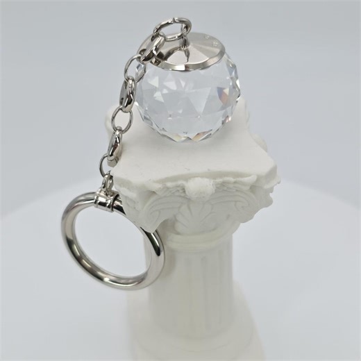 New! SWAROVSKI Crystal Keychain Purse Charm Key Ring Fob Prism Faceted Globe - Etsy