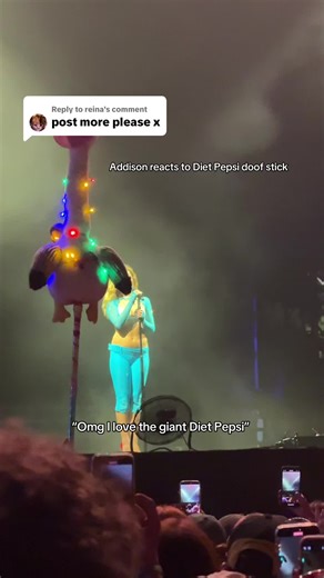 Addison Rae Reacts to Diet Pepsi Doof Stick