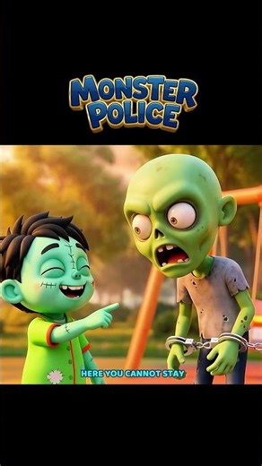 Monster Police 🧟🚨 Monsters at the Playground! | Kids Songs with Baby Blue