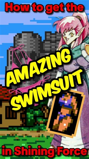 how to get THE BIKINI in shining force 🌠👙 #shorts #shiningforce #sega #bikini