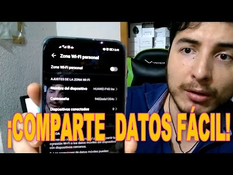 ¿Cómo COMPARTIR DATOS e Internet de un celular a otro? (Huawei Motorola Android y Más)